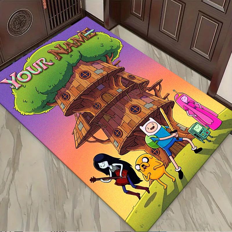 Name Custom Adventure-Time Carpet Rug for Living Room Bedroom Home Sofa Decoration,Kids play Non-slip Floor Mat
