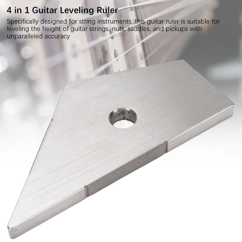 Stainless Steel Fret Leveler Silver Pickup Leveling Tool  Guitar Bass Maintenance