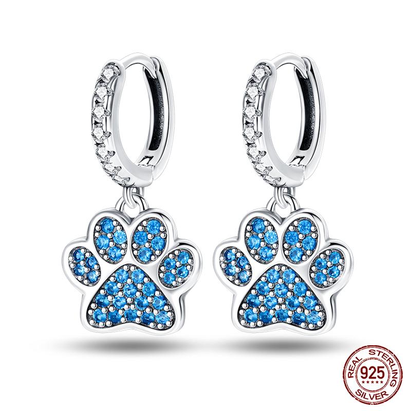925 Silver Dream Catcher Earrings For Women Exquisite Zircon Carp Stud Fashion Jewelry Gift