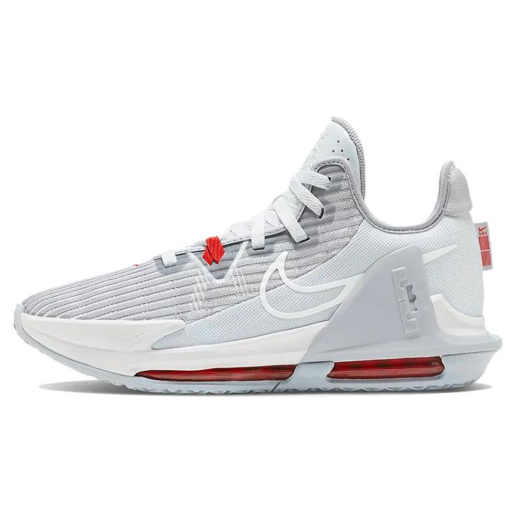 Nike LeBron Witness 6 EP 'Pure Platinum' (Unisex) Pure Platinum / University Red / White / Wolf Grey Basketball Shoes DC8994 003