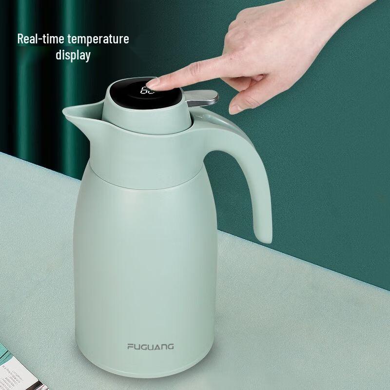 Fuguang 1600ml LED Temperature Display Insulated Pot