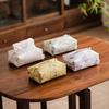 New Chinese Style Brocade Embroidered Tissue Box Cover, Elegant Decorative Tissue Holder for Living Room, Car & Home Tea Room