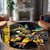 1pc Bumblebee5 Print Round Carpet Chair Round Carpet Suitable for Bedroom Living Room Home Decorative Carpet