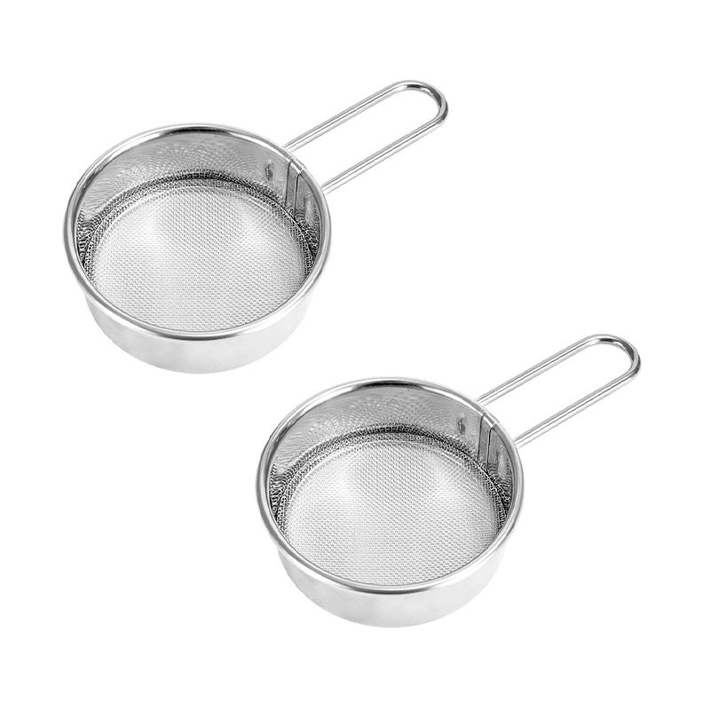 Mini sítko na mouku z nerezové oceli Ruční jemné síto na mouku Cukr Kakao Matcha Prášek Cedník na mouku do kuchyně na pečení