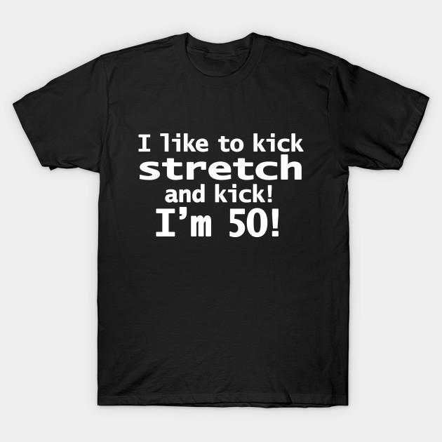 Men Black Print T-shirt Sally Omalley Quote I Like To Kick Stretch And Kick I M 50 No-Cut Transfer Paper Print Cotton Tshirt S чёрный 1200₽