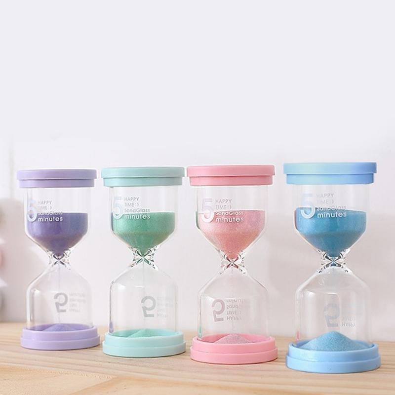 Sand Timers Set 4pcs Colorful Hourglass Sand Timers 1/5/3/10/15/30 Minutes Sandglass Timers for Classroom Home Cooking