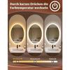 Miroir de salle de bain - NETTLIFE - 50x70 cm - IP44 - Interrupteur tactile - Anti‑buée, 3000–6500K dimmable