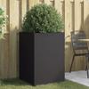 VidaXL Jardinière, Flower Box, Plant Pot, Flower Box, Raised Garden Planter for Patio Terrace, Black 841583