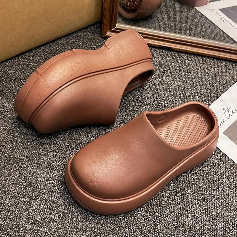 Fashion New Summer Beach Thick Bottom EVA Women's Thick Bottom Indoor Family Slippers Women's Lightweight Anti Slip Thick Bottom