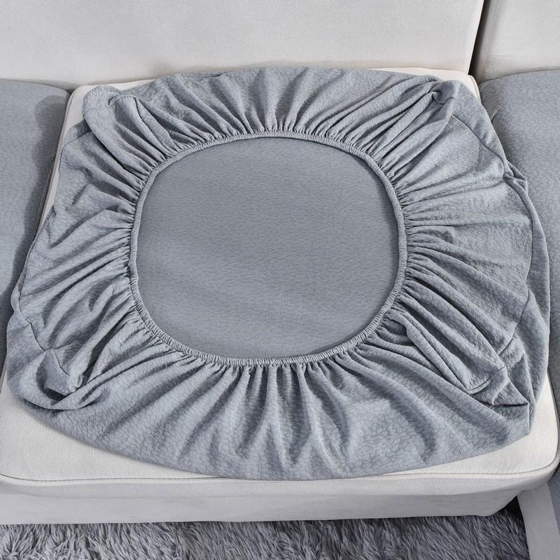 Waterproof Sofa Seat Slipcovers Elastic Solid Color Furniture Protector Thick Sofa Cover Corner Couch Cover