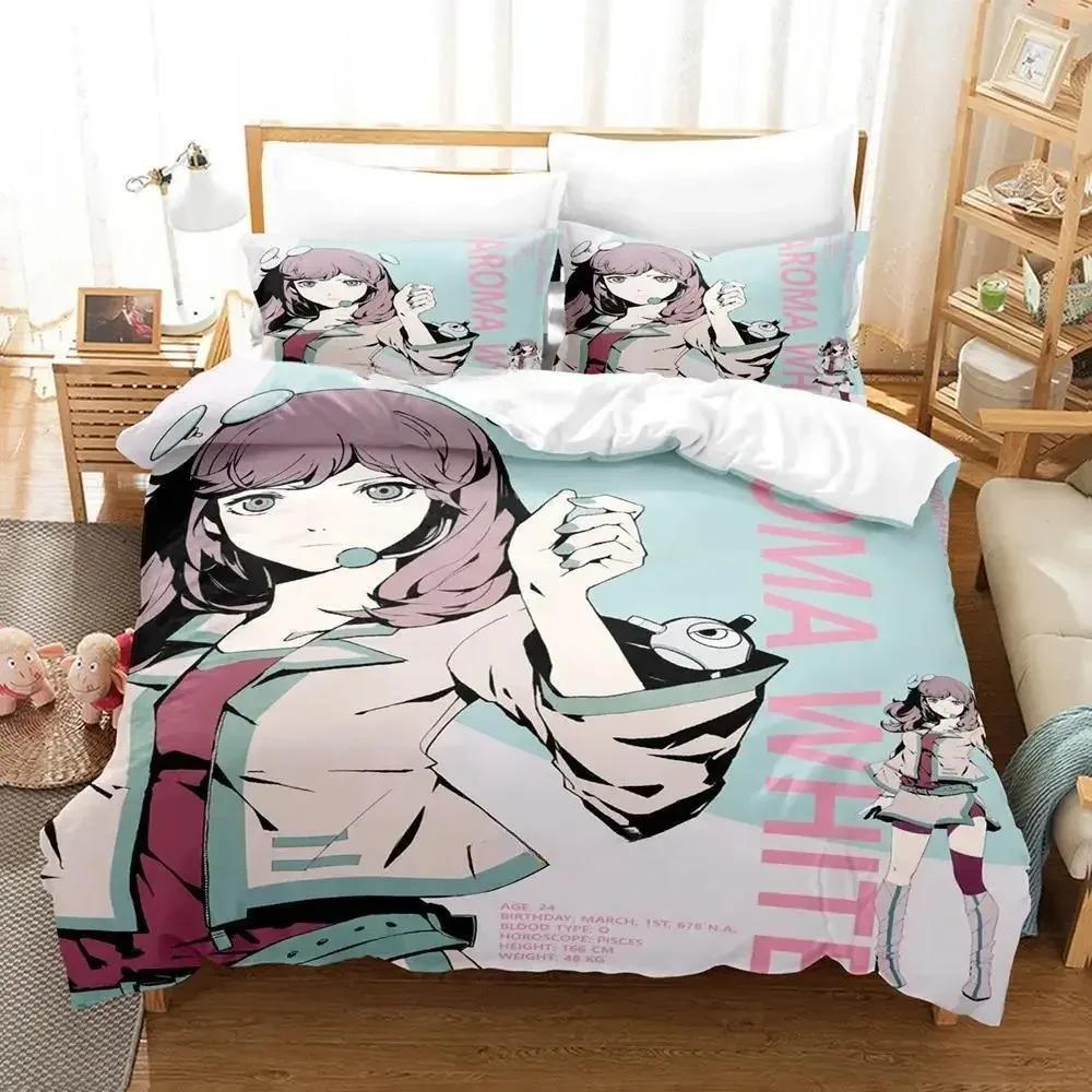 Cytus II Zestaw pościeli Pojedynczy Bliźniak Pełny Queen King Size Zestaw do łóżka Sypialnia dla dorosłych Dzieci Zestawy poszewek na kołdrę Druk 3D Anime Zestaw prześcieradeł