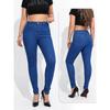Spring and Autumn, New Styles, Jeans, Women's, Mid Waist, Slim Fit Elastic Black Leggings, High Waist Jeans
