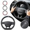 Für Auto Lenkradabdeckung M X1 X3 X5 X6 G20 G30 E39 E46 E87 E90 E92 F10 F1 Kohlefaser Wildleder Leder Zubehör Aufkleber
