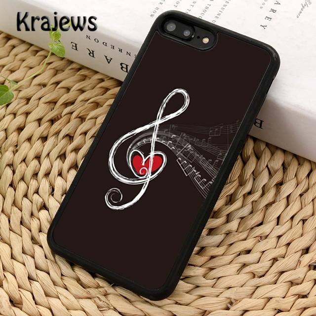 Krajews Colorful musical notes Soft Phone Case Cover For IPhone 18 17 Air 16 15 14 plus 11 12 13 pro max Plus coque Fundas