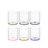 Shangqi Grey Base Cylindrical Glass Water Cup