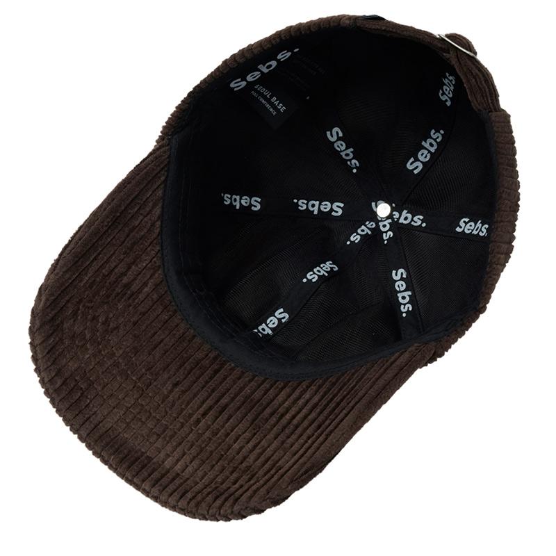 Sebseu Corduroy Brown Ball Cap