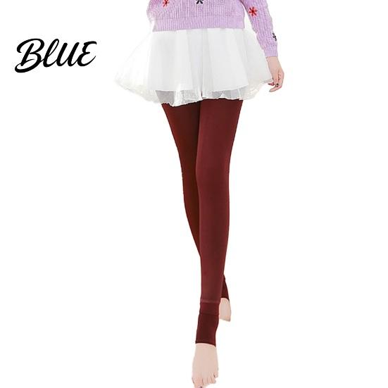 Thick Velvet Leggings For Women High Elasticity Lined Warm Pants Solid Color Winter Waist Tight Fit Bottom Daily Wear Elastic Tight-fitting