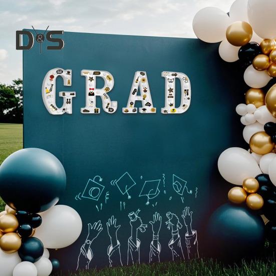 Leuchtbuchstaben für den Absolventen 2025, LED-Buchstabenschilder „Congrats“ für die Abschlussfeier im Kindergarten, der Vorschule, der High School und der Hochschule