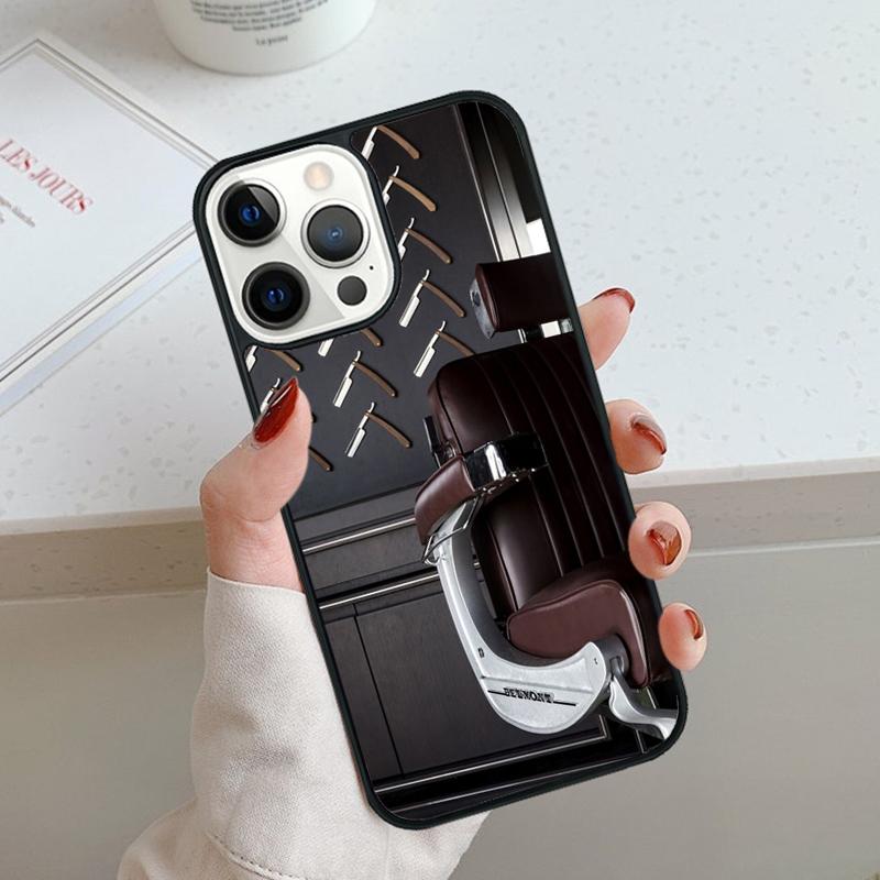 Barber Scissors Hairstylist Salon Phone Case For iPhone 17 Air 11 12 13 14 15 16 Pro Max Cover For iPhone 17 Air Max 5 Plus