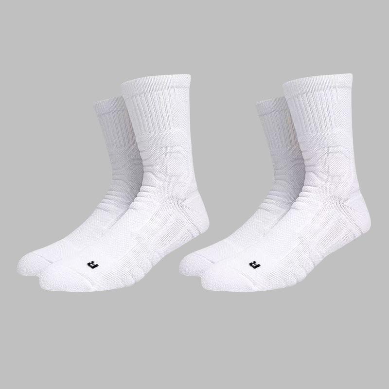 Herren Frühling und Herbst Basketball Laufen Rutschfest Sport Netzkabel Atmungsaktiv Deodorant Schweißabsorption Lange Socken