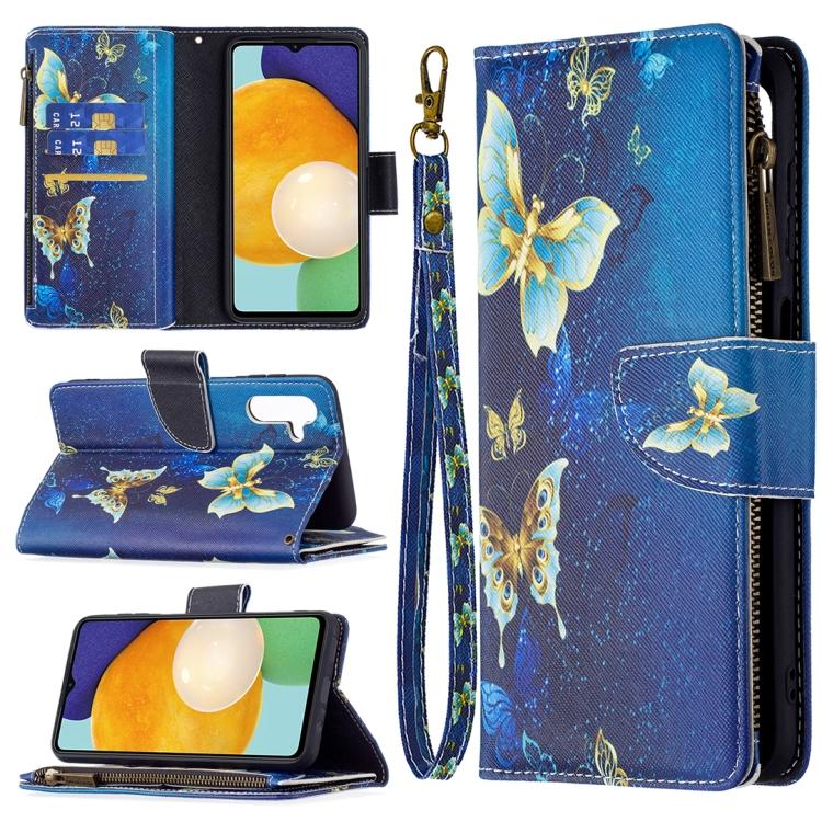 

For Samsung Galaxy A13 5G Colored Drawing Pattern Zipper Horizontal Flip Phone Leather Case with Holder & Card Slots & Wallet For Samsung Galaxy A13 5G золотистый