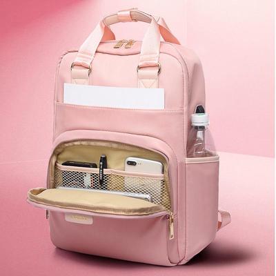 Modischer wasserdichter USB-Laptop-Rucksack für 14-15,6 Zoll, Unisex, großes Fassungsvermögen