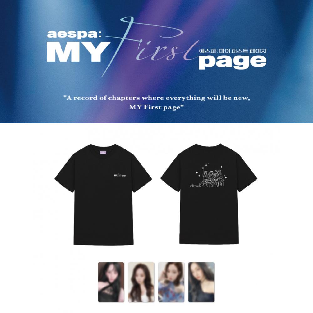 

Оформите предзаказ на футболку aespa MY First Page POP-UP Store