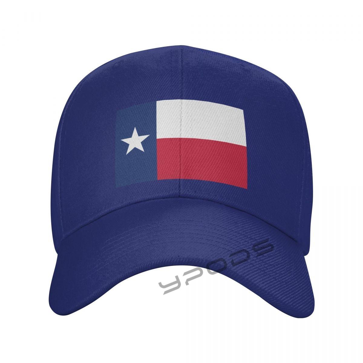 

Простые однотонные бейсболки с флагом штата Техас, многоцветные мужские и женские козырьки, регулируемые повседневные спортивные шапки One Size