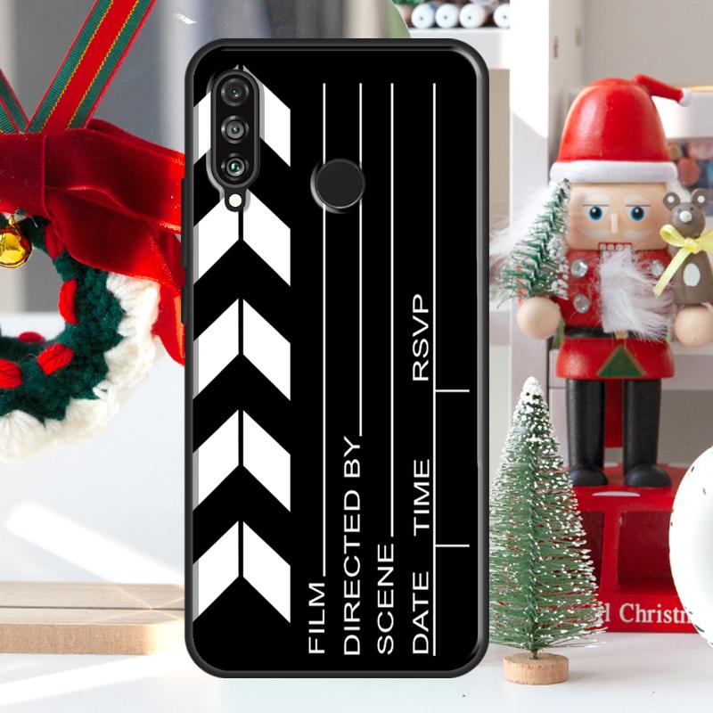 Film Movie maker Clapperboard Take For Huawei Nova 7i 8i 11i 12i 12s Y73 Y70 Y90 Y60 Y72 Y61 Y91 9 10 SE P30 Pro P40 Lite Case