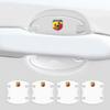 Abarth FIAT Punto 500 Tipo Stilo Palio For Auto Door Handle Bowl Anti-Scratch Sticker Car Body Anti-Collision Protection Strip EH1