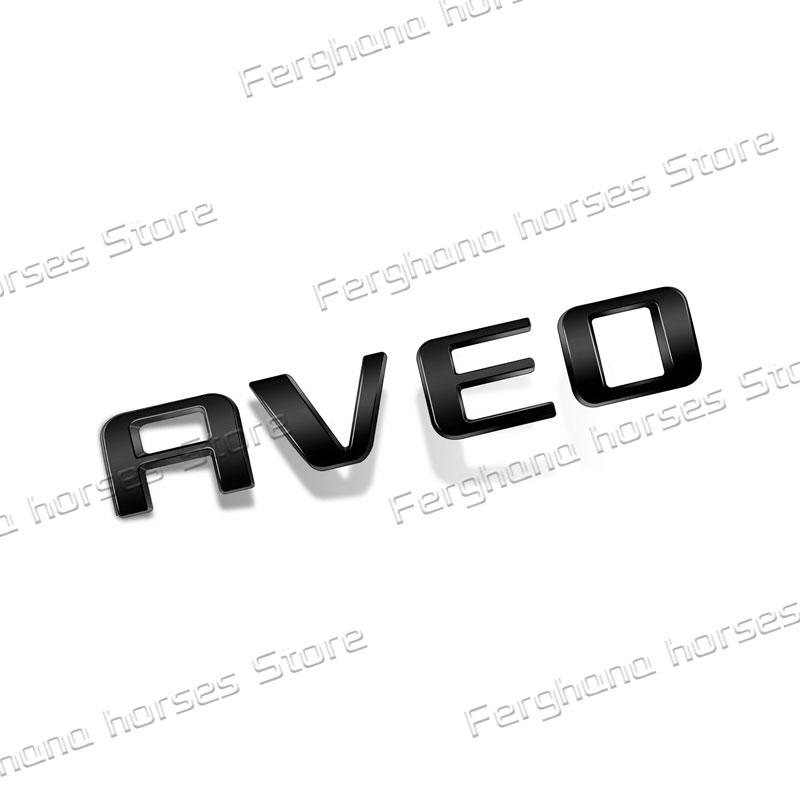 For Chevrolet Aveo Letter Logo Emblem Car Rear Trunk Body Badge Tailgate Decoration Car Styling Accessories