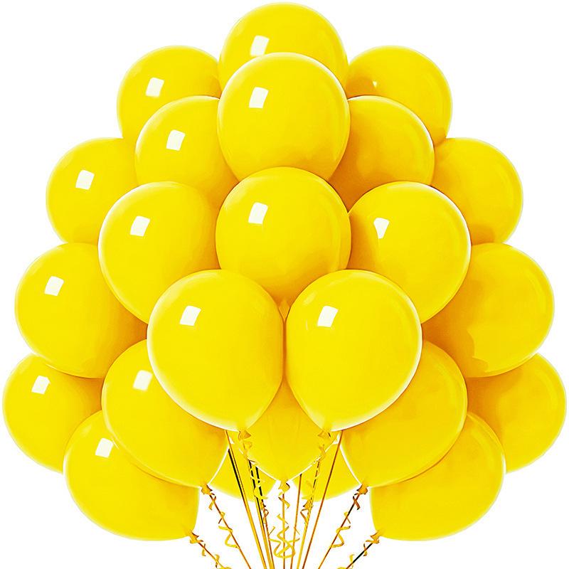 20-Pack 10-Inch Solid Color Balloons for Birthday, Wedding, or Event Decoration