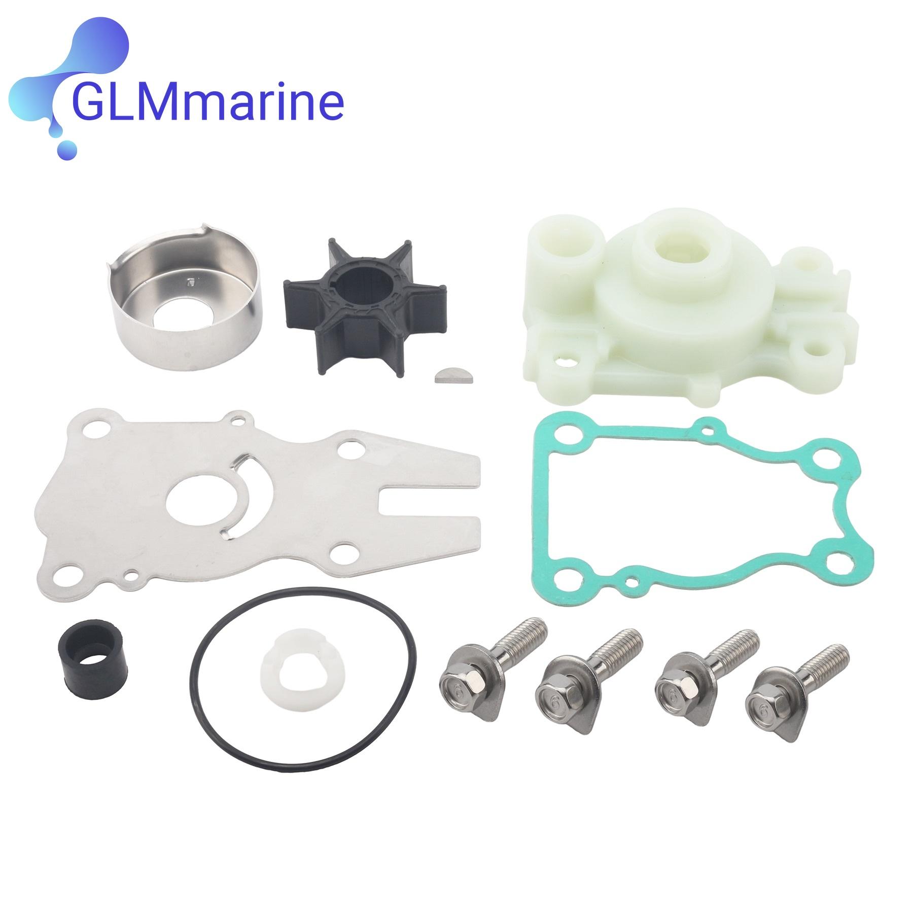 Water Pump Impeller Repair Kit 63D-W0078-01 for Yamaha Outboard F 40 50 60 HP C P 40 50 Marine Boat Engine Part 63D-44311-00 Water Pump Kit