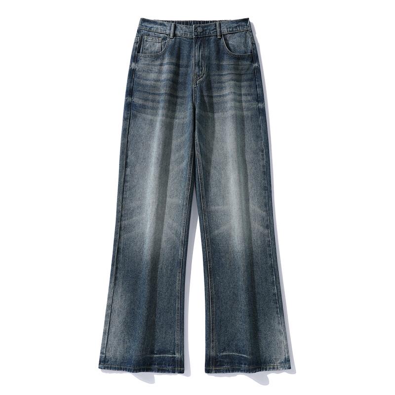 Men's American Retro Washed Flared Jeans