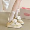 New Board Shoes Platform White Shoes Women's Autumn Versatile Students with Skirts Bread Shoes Tide