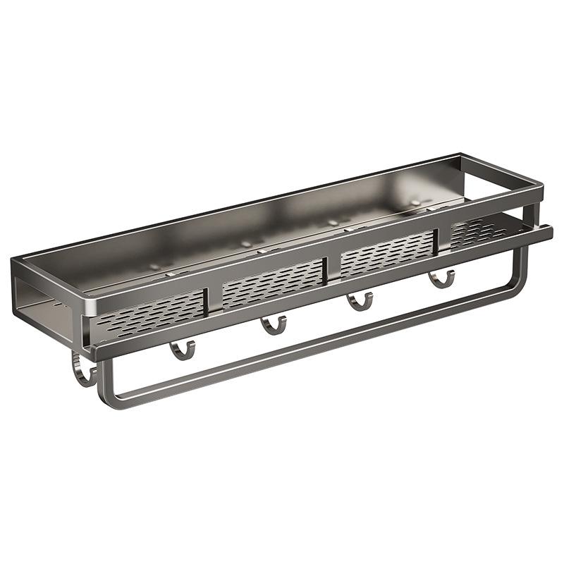 Wall-Mounted No-Drill Bathroom Storage & Vanity Rack