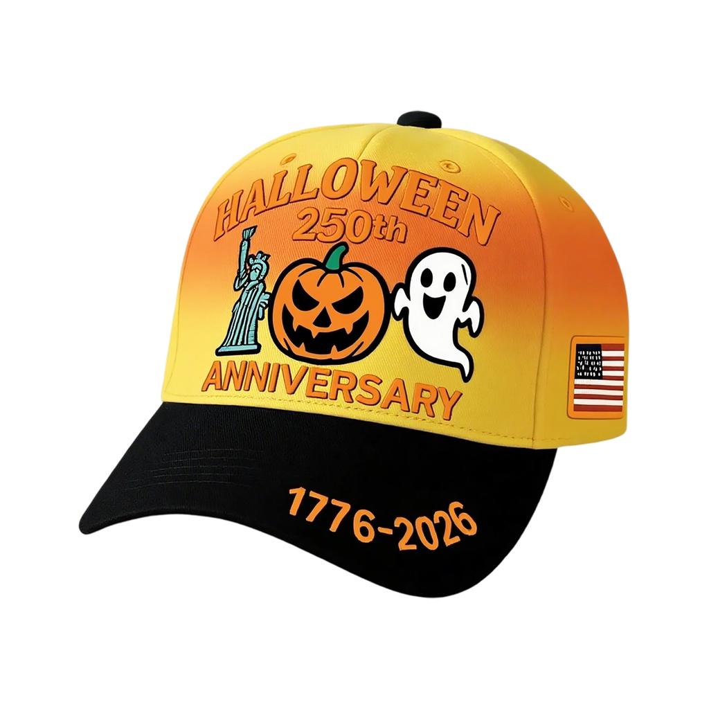 250th Anniversary Hat Halloween Pumpkin 250th Anniversary Commemorative Hat Baseball Hat Girl Boy