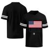 Women's Casual V Neck Sports Jersey Shirt Short Sleeve Printed Soccer Tee Top Comfortable Loose Fit Athletic Wear for Outdoor Activities