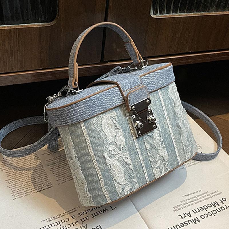 Niche bag women's new summer versatile fashion messenger bag portable box bucket bag