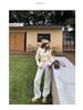 Women's Autumn 2025 White Retro Low-Waist Loose Straight-Leg Floor-Length Jeans