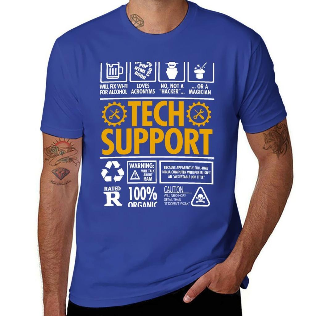Tech Support Funny IT Helpdesk T-Shirt oversized cute clothes mens vintage t shirts