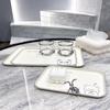 Ins-Style Large Rectangular Plastic Serving Tray