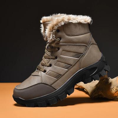 Men Boots 2024 New Winter Slippers Warm Men Shoes Waterproof Non-Slip Plush Sneakers Male Tenis Shoes Boots Men Sneakers Winter