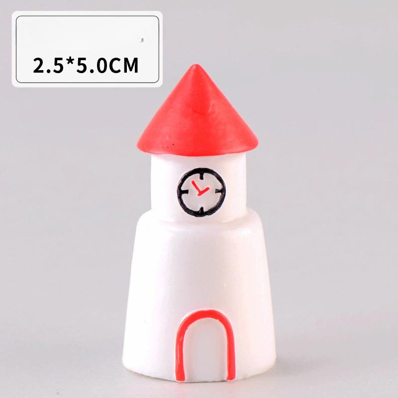 Christmas House Decoration Handicrafts Ornaments Display Items Photography Props Cartoon Castles Snow Scenes Small