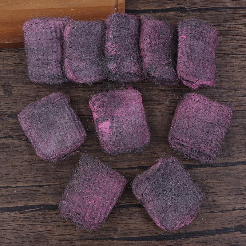 10Pcs Steel Wool Pads Rich Foam Utensil Cleaning Scrubber Scouring Pads Reusable Pre-Soaped Pad For Household Kitchen Cleaning