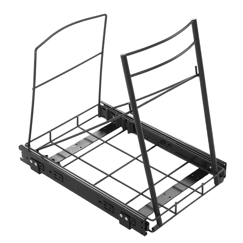 Pull Out Trash Can Rack Heavy Duty   Quiet Rail Slide Out Trash Can Rack for Kitchen