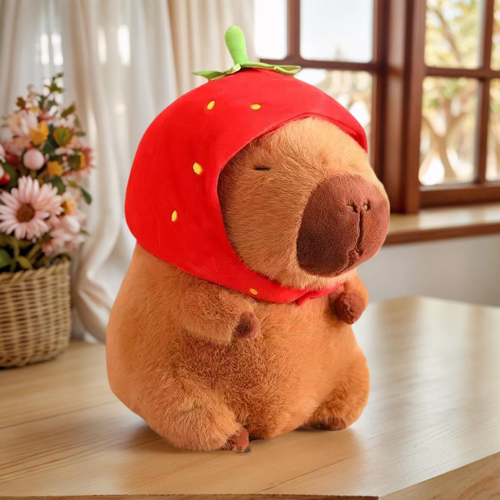 Peluche Capibara 23cm Simulazione Capibara Anime Giocattolo Morbido Bambola Carina Peluche Animali Giocattolo Bambola Morbida Regali di Natale Ringraziamento