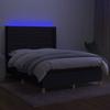VidaXL Slat Bed Base with Mattress and LED, Upholstered Bed, Double Bed, Adult Bed for Interior Bedroom, 3138959