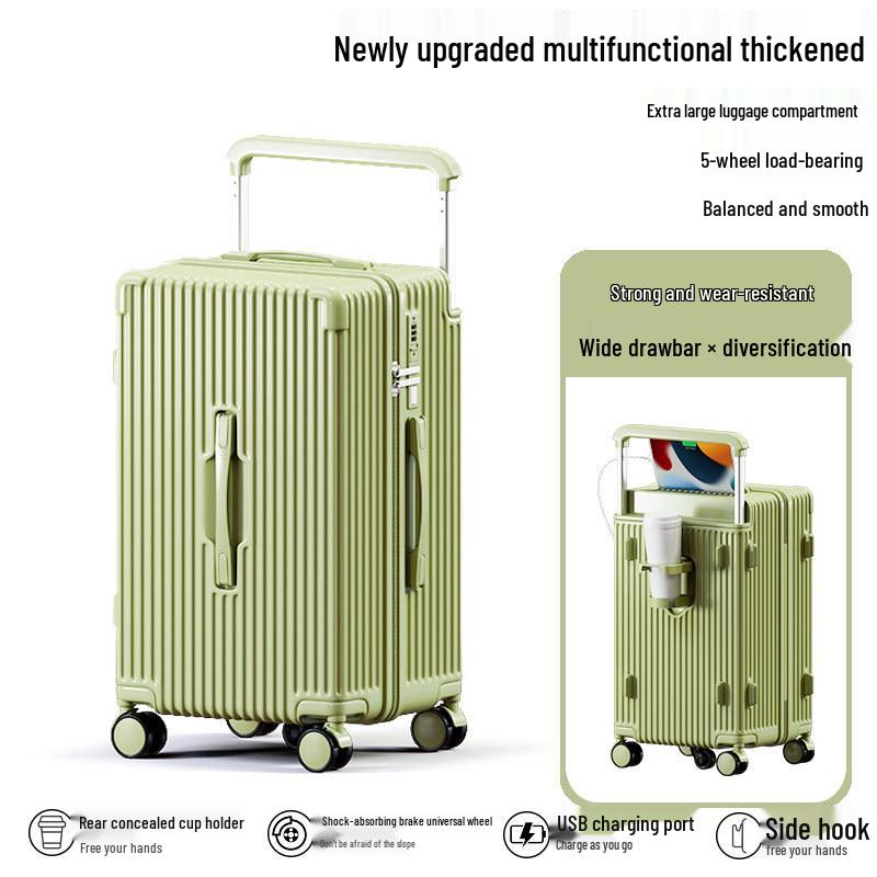 

28-дюймовый пятиколесный многофункциональный чемодан унисекс с защитой углов и утолщенной конструкцией для ручной клади 20 Inch