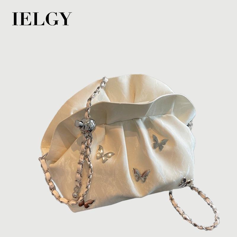 IELGY Cloud Bag Ladies All-Match Chain Cross-Body Dumpling Bag